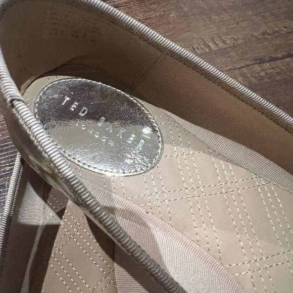 TED BAKER Golden Ballerina Pumps - Picture 9 of 12